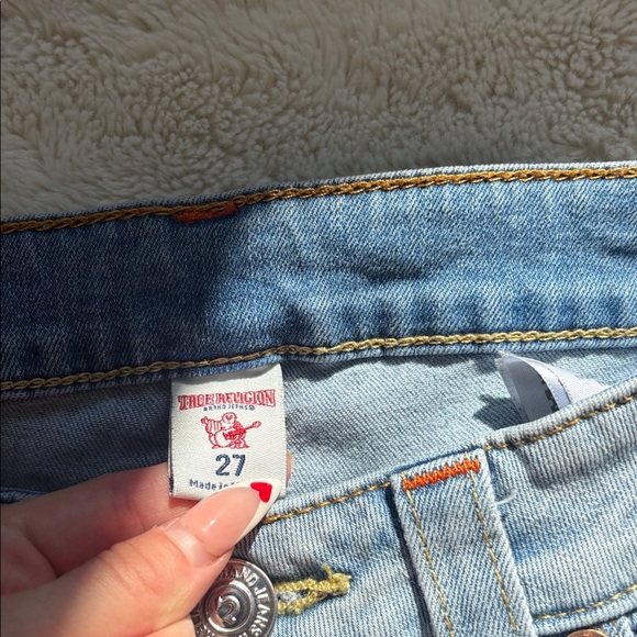 True Religion Curvy Skinny Jeans – Size 27 | Signature Horseshoe | Light Wash | - Picture 5 of 10